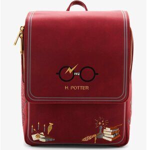 Loungefly Harry Potter Glasses Embroidered Mini Backpack BoxLunch Exclusive New